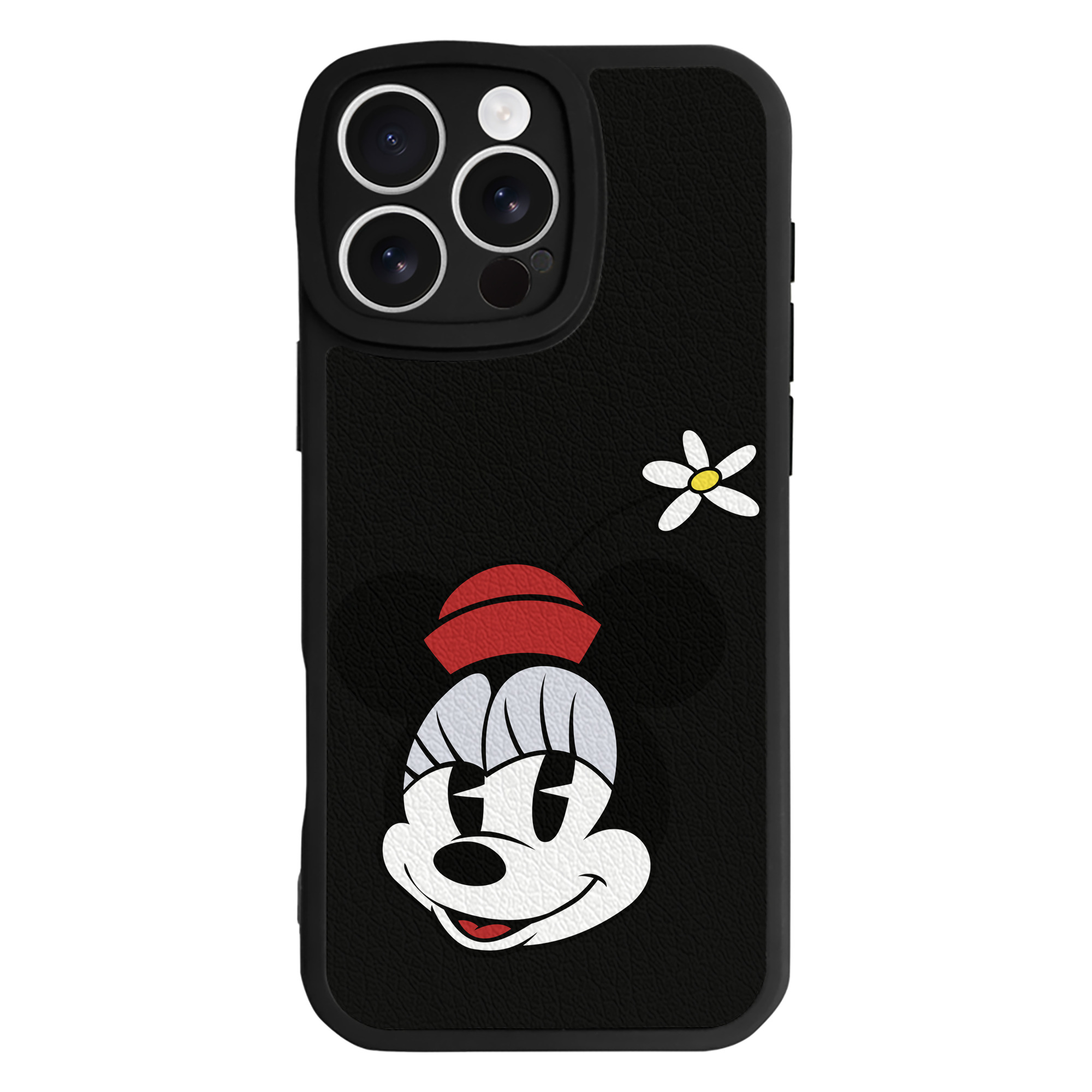 （画像用） ミッキーマウス Mickey Mouse 【iPhone 16シリーズ対応】シリコンスマホケース（レザー調） 材質：シリコン